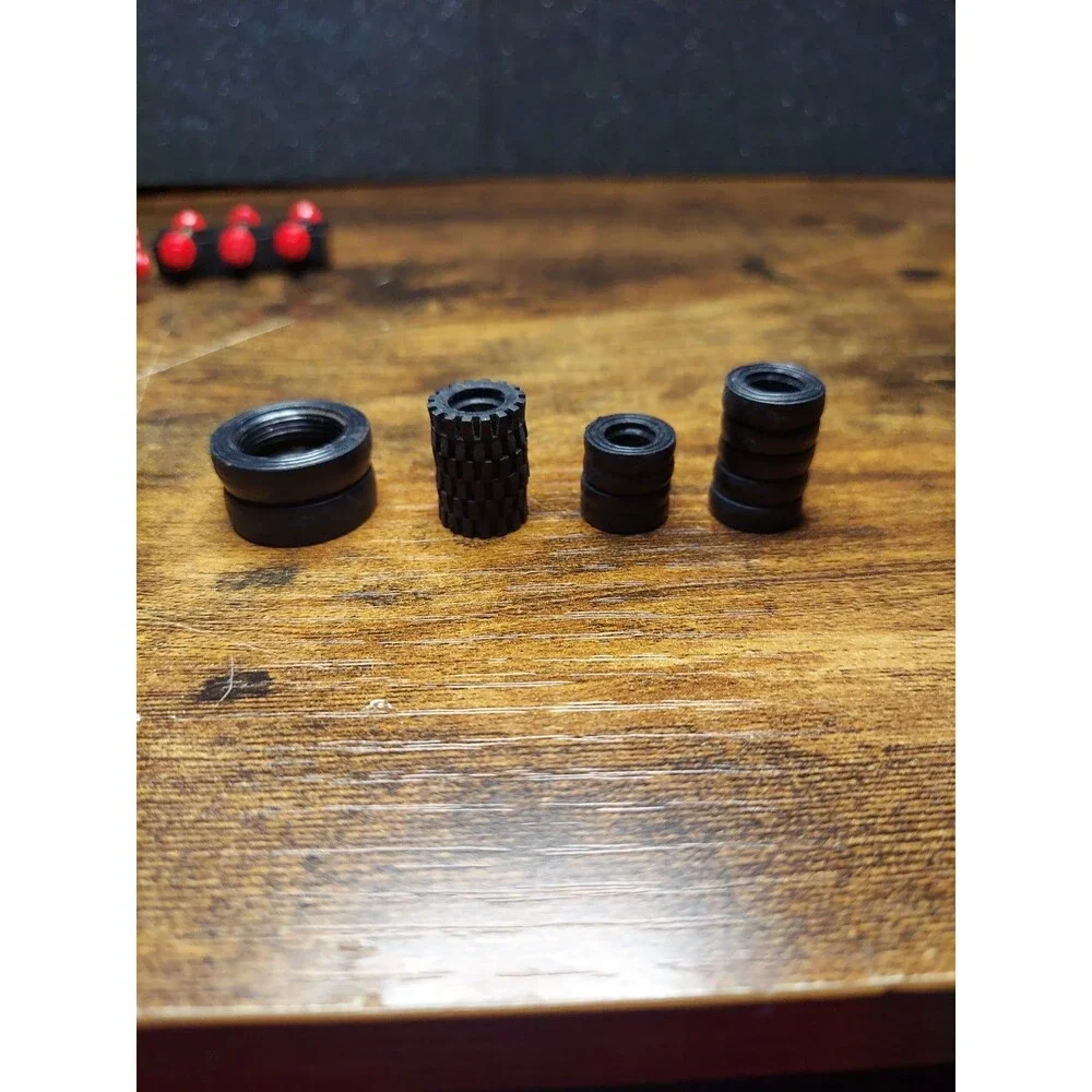 LEGO Wheels Tires Axles Lot 25 Pieces 2x2 2x4 Vintage 1970's